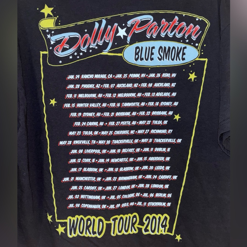 The One And Only DOLLY PARTON 2014 Concert T-Shirt XL “Worlds Hottest Live Show” - Picture 4 of 5